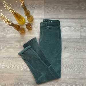 Palm Green Corduroy Mom Jeans